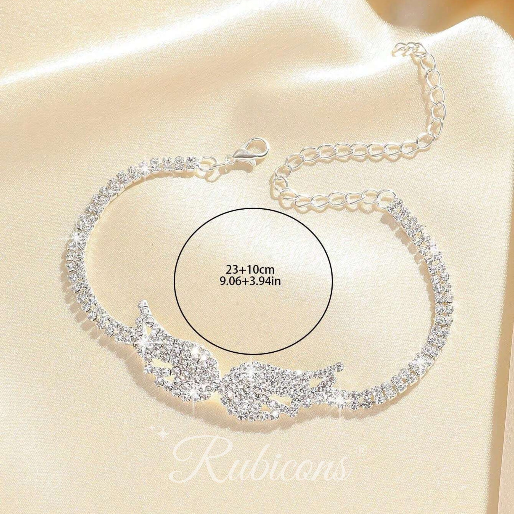 Crystal Angel Wing Anklet