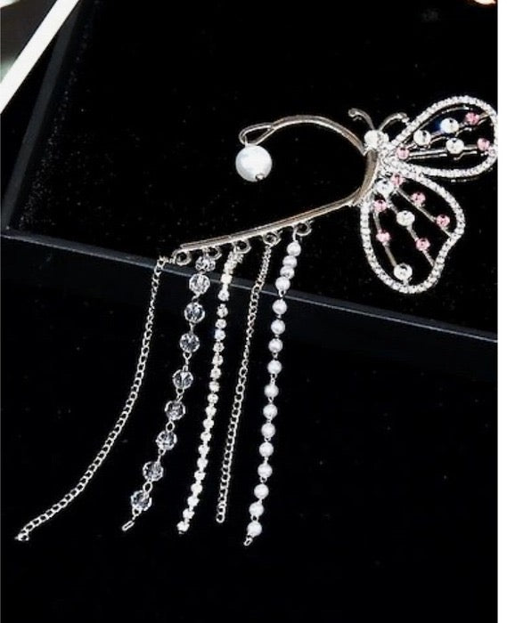 BUTTERFLY LONG CUFF EARRINGS