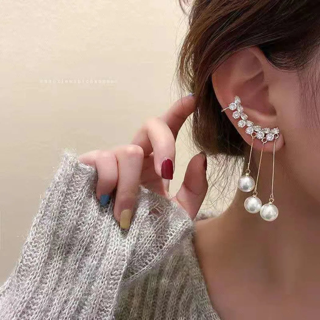 CRYSTAL PEARL EARRINGS