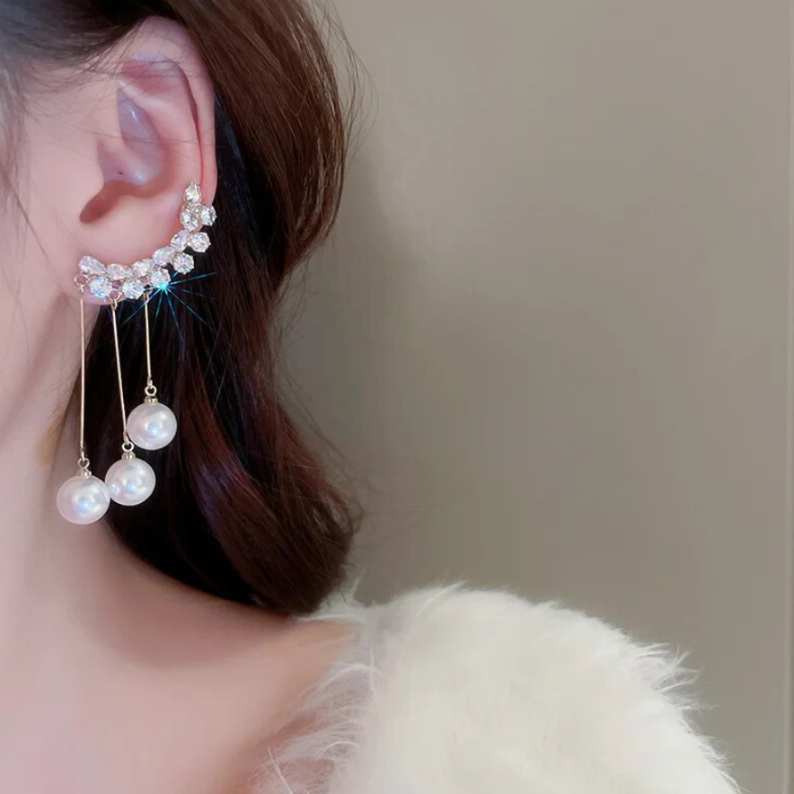 CRYSTAL PEARL EARRINGS