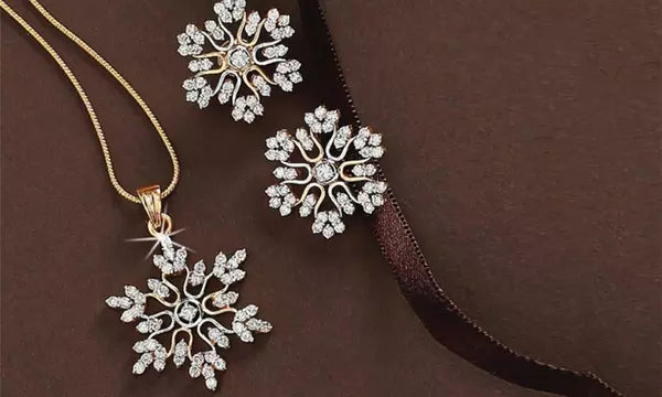 CRYSTAL NECKLACE EARRINGS SET