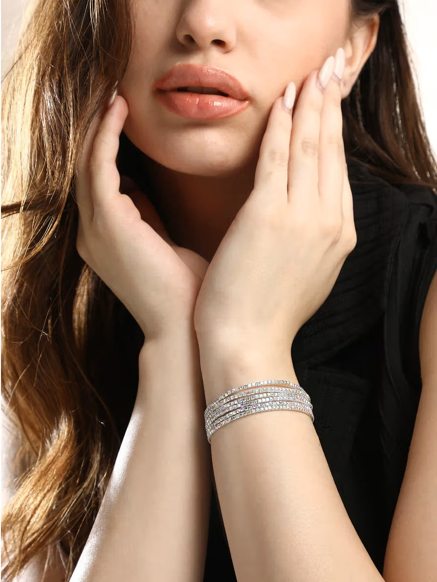 Sparkle Line Bangles