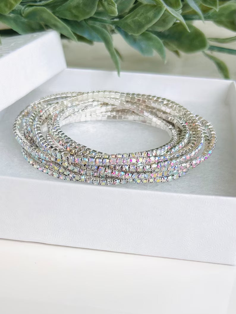 Sparkle Line Bangles